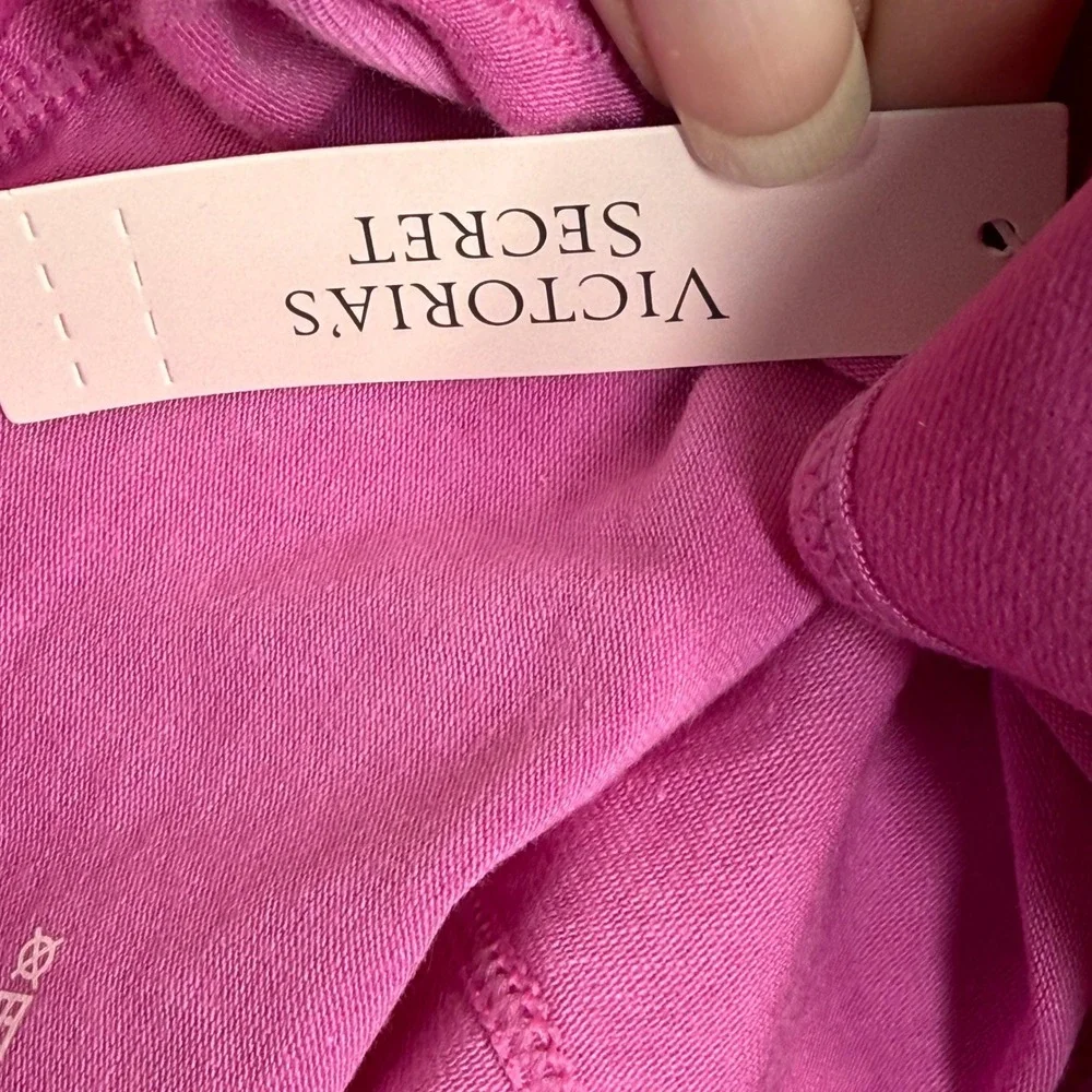 Victoria's Secret High-Waist Boy Short Panty Pink Logo Waistband Large‎ NEW - Picture 4 of 6